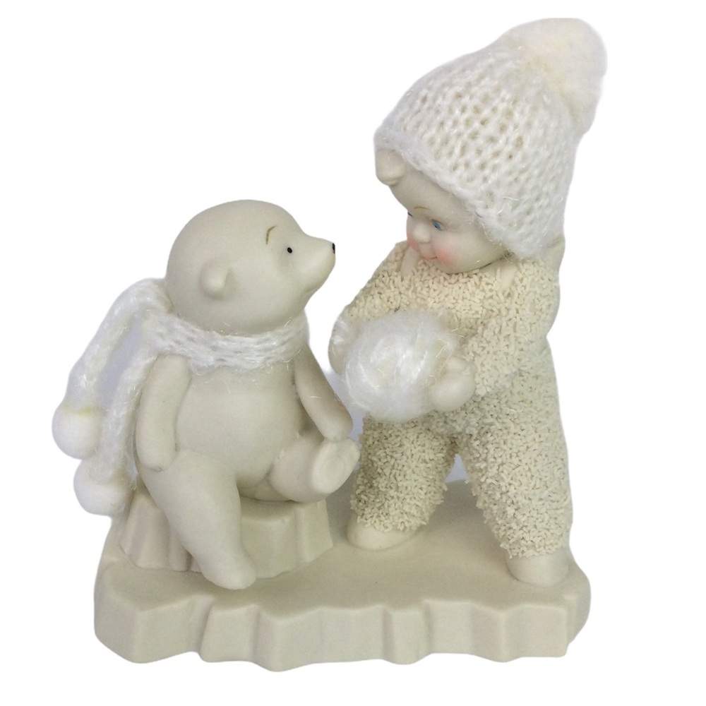 Dept 56 Snowbabies “Barely A Knitter” Figurine NIB - Picture 2 of 5